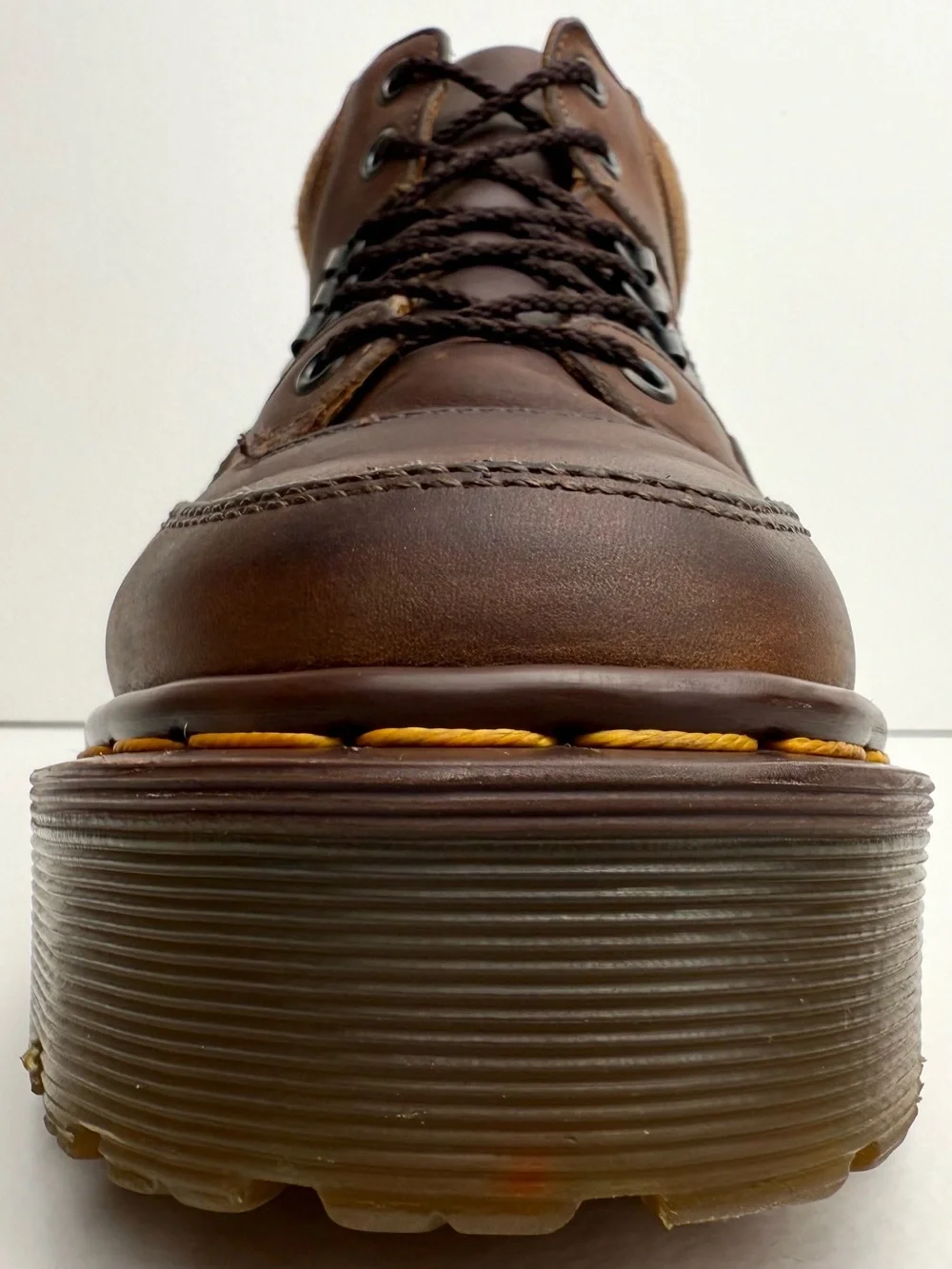 Vintage Dr. Martens Brown Crazy Horse Envy Platform Boots UK 5